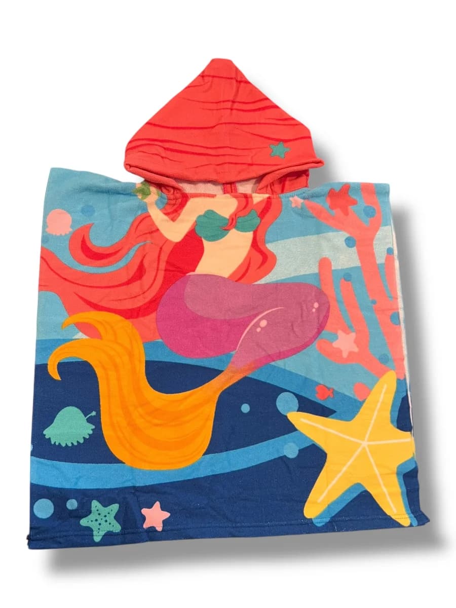 Poncho Para Niños 60 x 120cm Mar Cristal