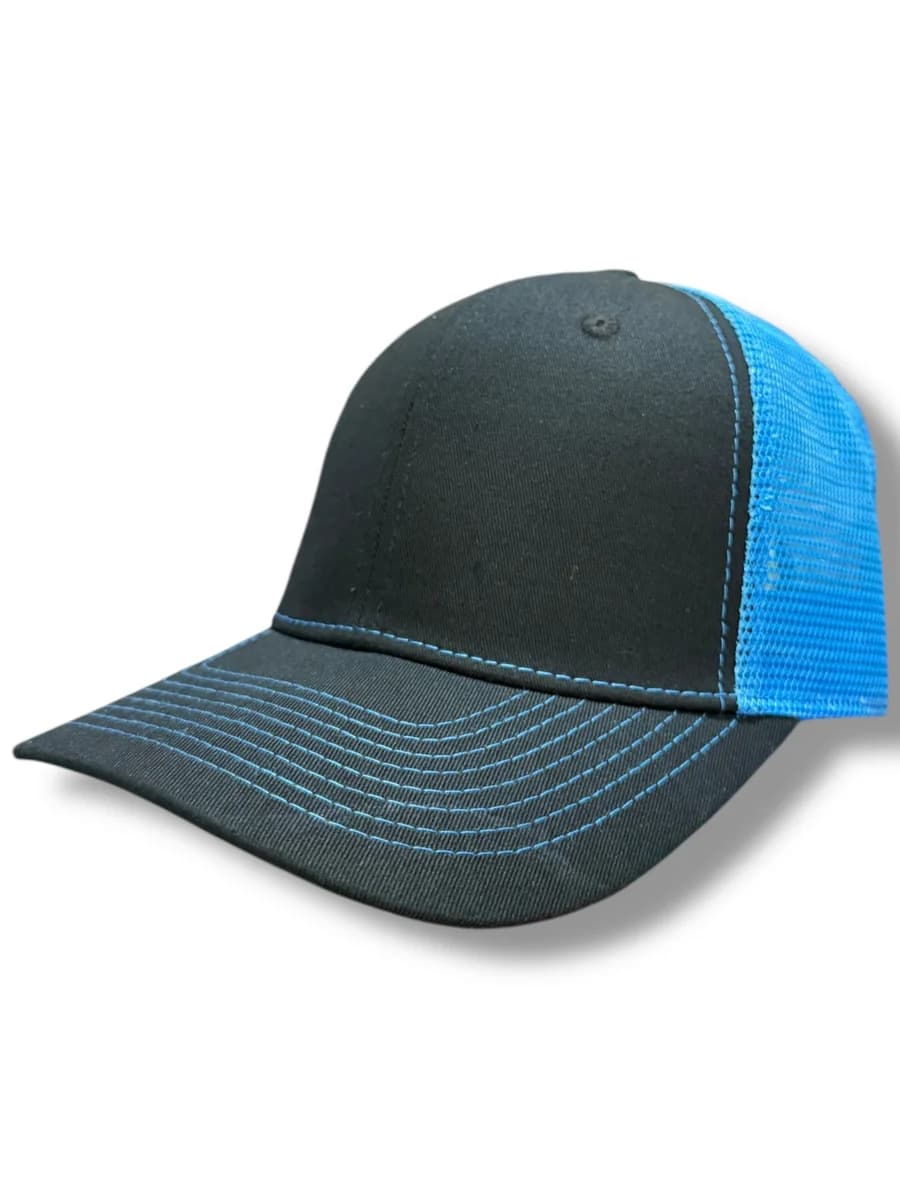 Gorra Trucker Bicolor Cierre Botones Clips Mar Cristal