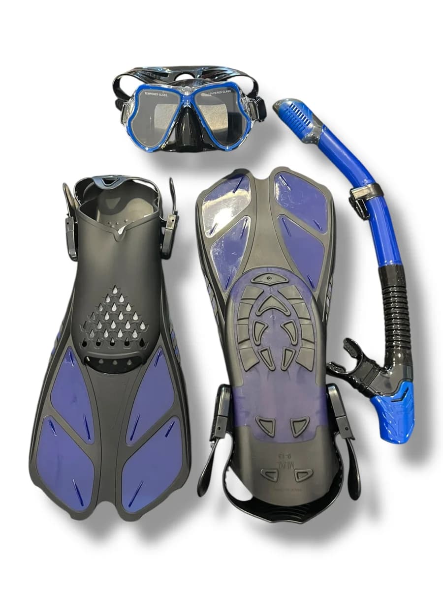 Equipo Completo De Snorkel Buceo Pro 2 Mar Cristal