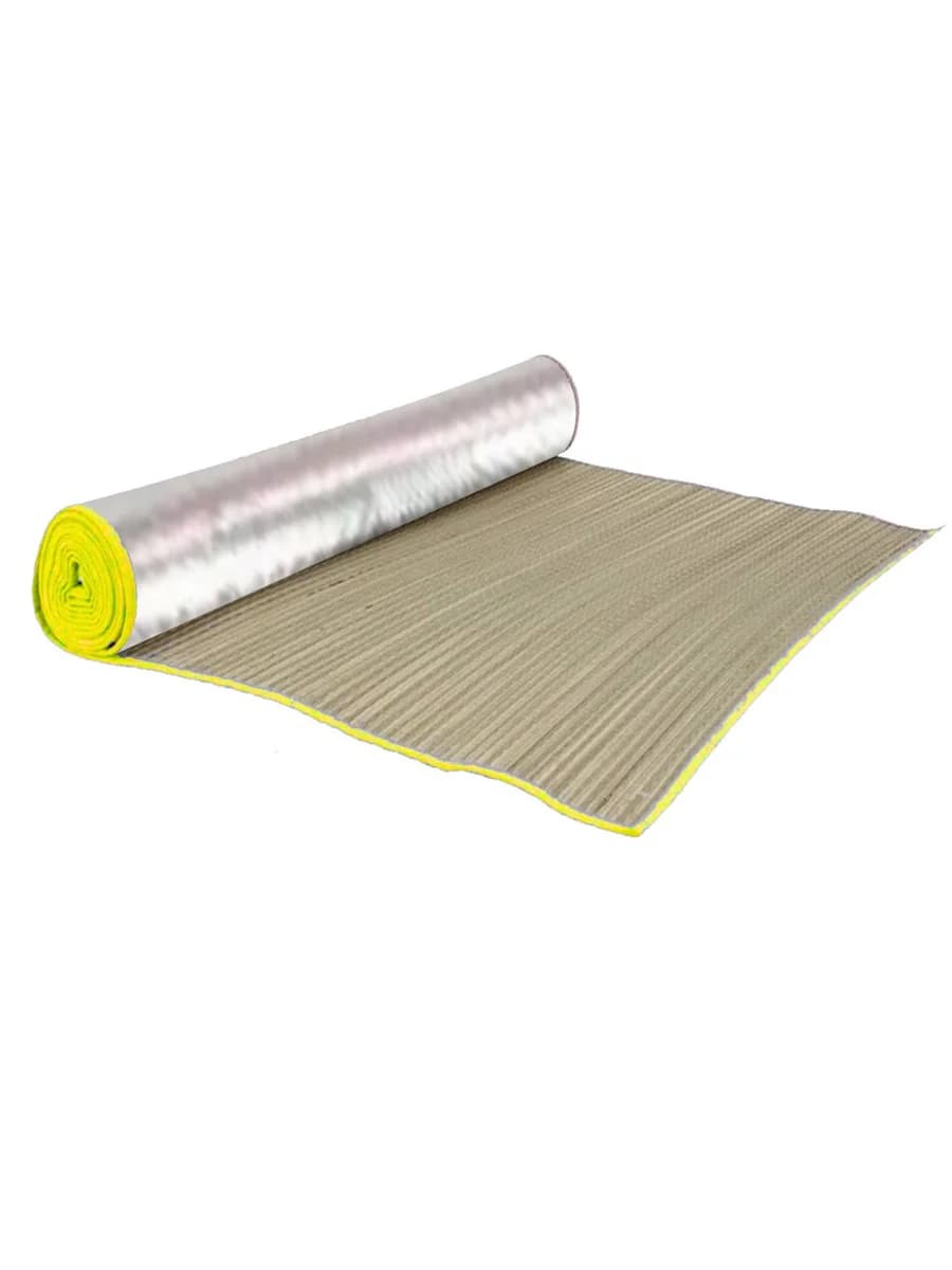 Esterilla Aluminizada Doble Costura Bamboo Mar Cristal