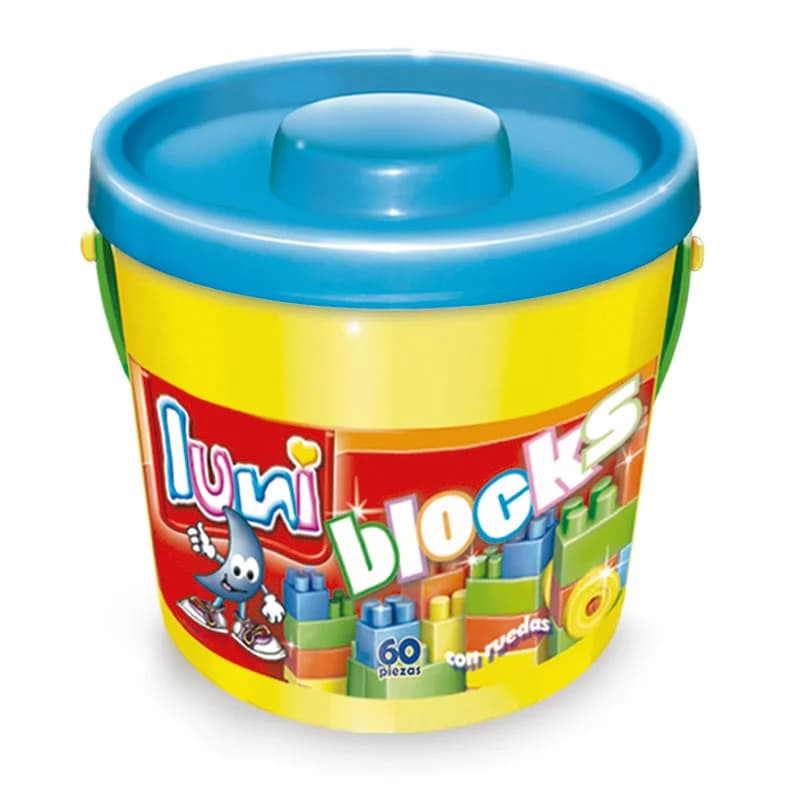 Block Varon 60 Piezas Balde Luni