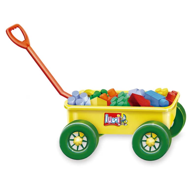 Carro De Arrastre Con 36 Blockes Luni