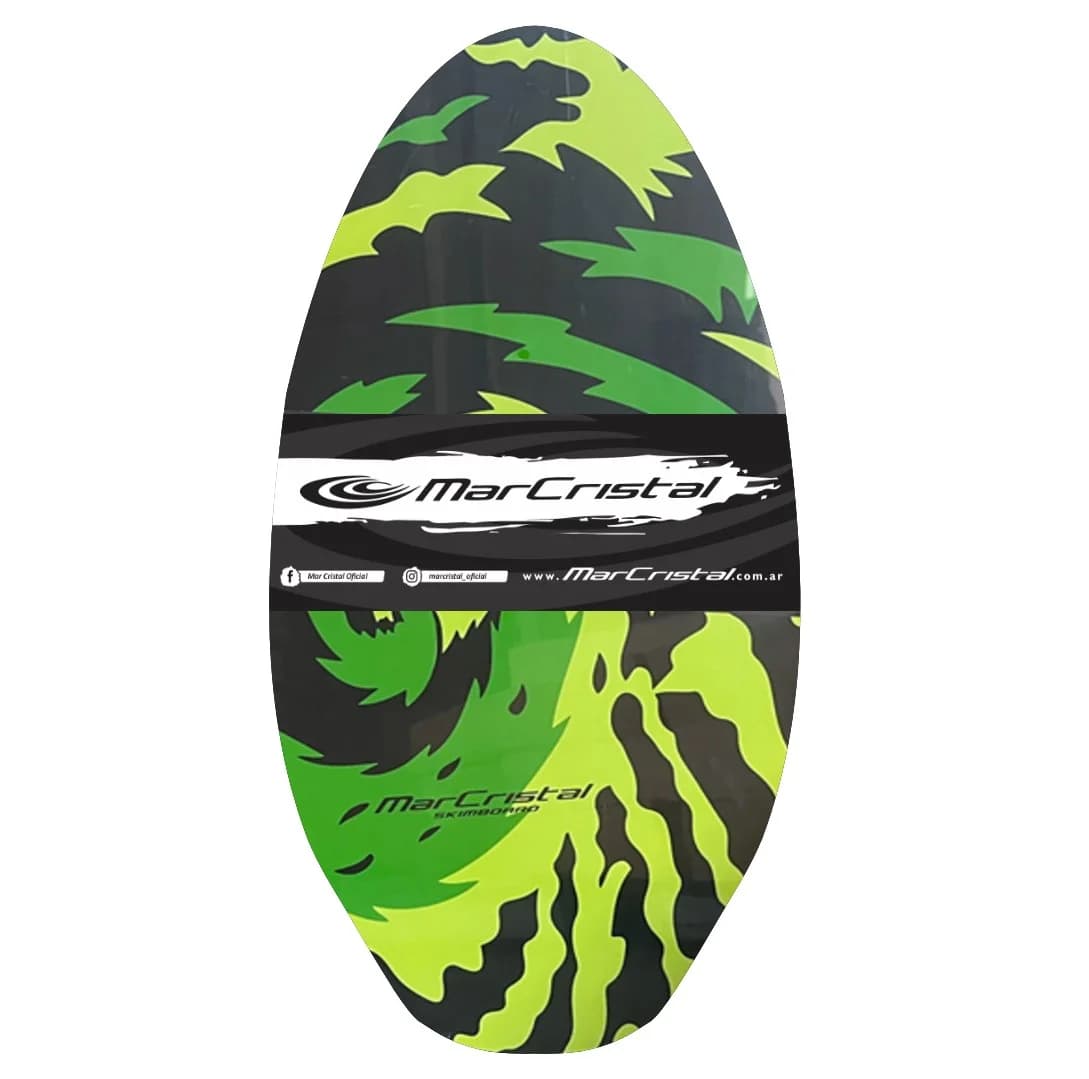 Skimboard De Madera Decorado 41' Mar Cristal
